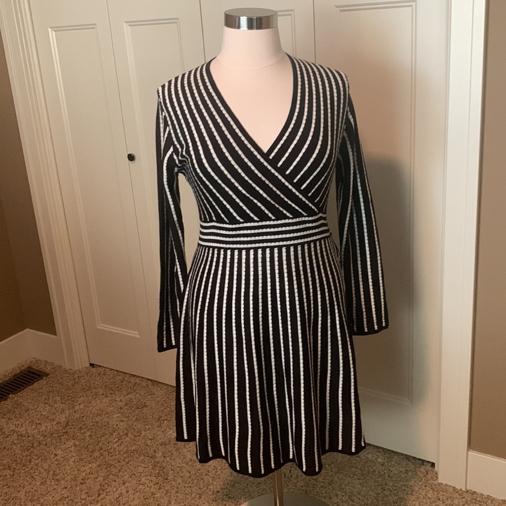Calvin Klein Striped Sweater Dress Size XL